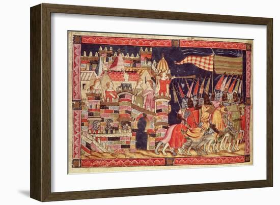 Trojans Leaving For Battle, from the Codex Benito Santa Mora-null-Framed Giclee Print