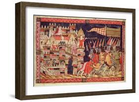 Trojans Leaving For Battle, from the Codex Benito Santa Mora-null-Framed Giclee Print