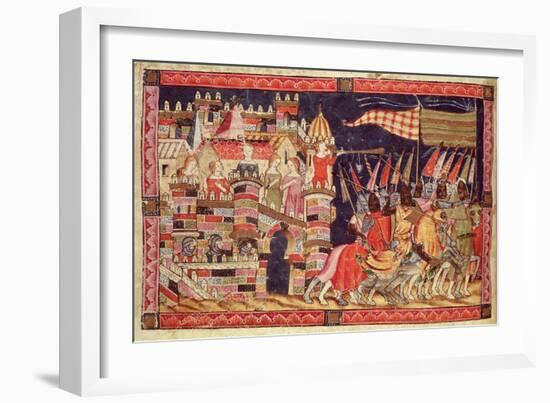 Trojans Leaving For Battle, from the Codex Benito Santa Mora-null-Framed Giclee Print