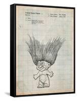 Troll Doll Patent-Cole Borders-Framed Stretched Canvas