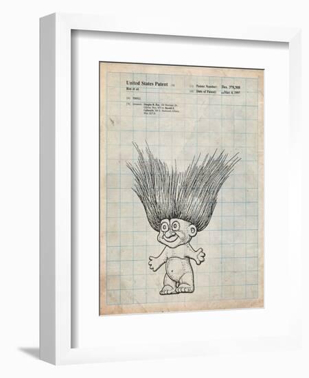 Troll Doll Patent-Cole Borders-Framed Art Print