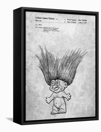 Troll Doll Patent-Cole Borders-Framed Stretched Canvas