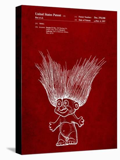Troll Doll Patent-Cole Borders-Stretched Canvas