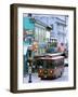 Trolley Car Shuttles Passengers around Juneau, Alaska, USA-Hugh Rose-Framed Photographic Print