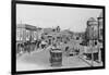 Trolley Cars Driving through Las Vegas-null-Framed Photographic Print