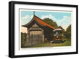 Trolley, Fairmount Park, Philadelphia, Pennsylvania-null-Framed Art Print