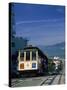 Trolley in Motion, San Francisco, CA-Mitch Diamond-Stretched Canvas