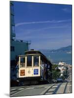 Trolley in Motion, San Francisco, CA-Mitch Diamond-Mounted Premium Photographic Print