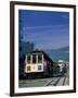 Trolley in Motion, San Francisco, CA-Mitch Diamond-Framed Premium Photographic Print