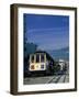 Trolley in Motion, San Francisco, CA-Mitch Diamond-Framed Photographic Print