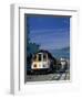 Trolley in Motion, San Francisco, CA-Mitch Diamond-Framed Photographic Print