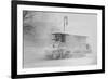 Trolley Snowplow Pushes Ahead in Heavy Snowfall on New York Streets-null-Framed Premium Giclee Print