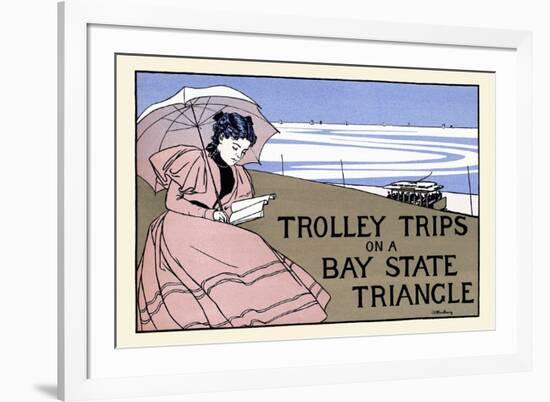 Trolley Trips on a Bay State Triangle-Charles H. Woodbury-Framed Premium Giclee Print