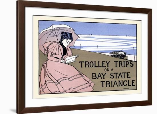 Trolley Trips on a Bay State Triangle-Charles H. Woodbury-Framed Premium Giclee Print