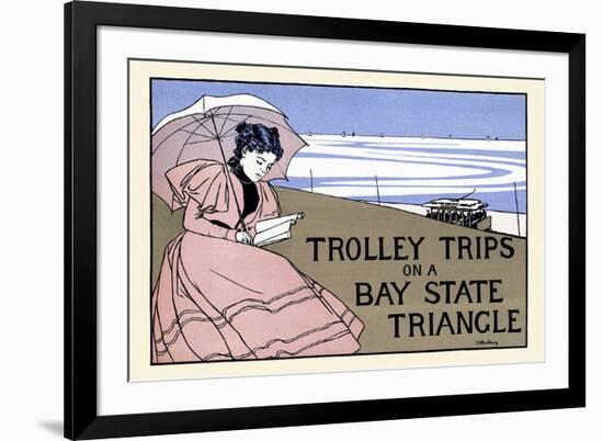 Trolley Trips on a Bay State Triangle-Charles H. Woodbury-Framed Premium Giclee Print
