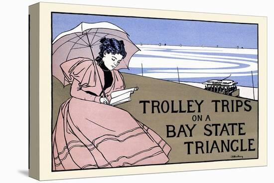 Trolley Trips on a Bay State Triangle-Charles H. Woodbury-Stretched Canvas
