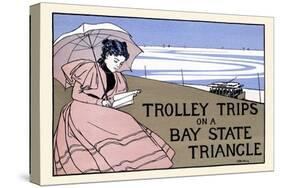 Trolley Trips on a Bay State Triangle-Charles H. Woodbury-Stretched Canvas
