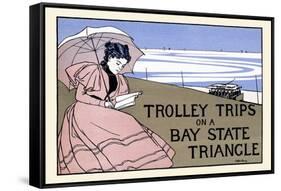 Trolley Trips on a Bay State Triangle-Charles H. Woodbury-Framed Stretched Canvas