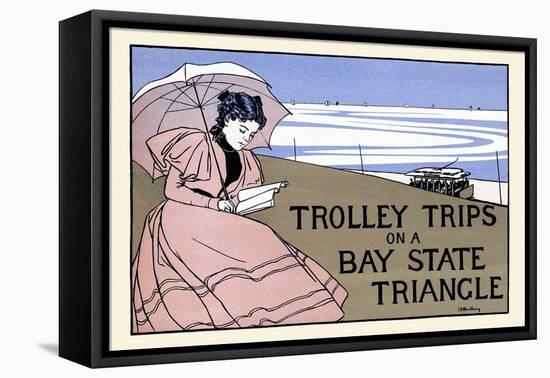 Trolley Trips On A Bay State Triangle-Charles H Woodbury-Framed Stretched Canvas