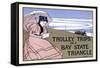 Trolley Trips On A Bay State Triangle-Charles H Woodbury-Framed Stretched Canvas