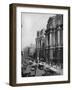 Trolleys Making their Way Along Randolph Street-null-Framed Photographic Print