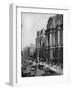 Trolleys Making their Way Along Randolph Street-null-Framed Photographic Print