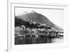 Trolling Fleet and Deer Mountain Ketchikan, AK Photograph - Ketchikan, AK-Lantern Press-Framed Premium Giclee Print