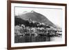 Trolling Fleet and Deer Mountain Ketchikan, AK Photograph - Ketchikan, AK-Lantern Press-Framed Premium Giclee Print