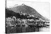 Trolling Fleet and Deer Mountain Ketchikan, AK Photograph - Ketchikan, AK-Lantern Press-Stretched Canvas