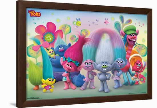 TROLLS - GROUP-null-Framed Poster