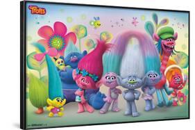 TROLLS - GROUP-null-Framed Poster