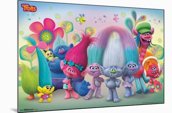 TROLLS - GROUP-null-Mounted Poster