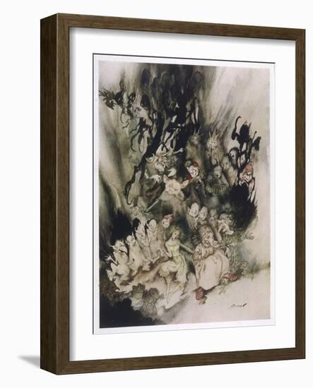 Trolls of Peer Gynt-Arthur Rackham-Framed Art Print