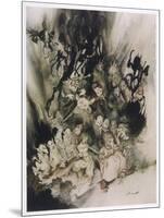 Trolls of Peer Gynt-Arthur Rackham-Mounted Art Print