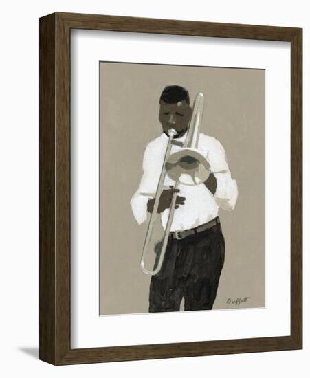 Trombone Player-William Buffett-Framed Art Print