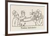 Trombone Shock Absorber-William Heath Robinson-Framed Art Print