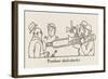 Trombone Shock Absorber-William Heath Robinson-Framed Art Print