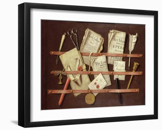 Trompe L'Oeil Composition-Edwaert Collier-Framed Giclee Print