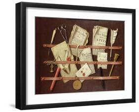 Trompe L'Oeil Composition-Edwaert Collier-Framed Giclee Print