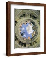 Trompe L'Oeil Oculus in the Centre of the Vaulted Ceiling of the Camera Picta or Camera Degli Sposi-Andrea Mantegna-Framed Giclee Print