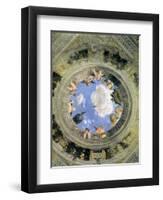 Trompe L'Oeil Oculus in the Centre of the Vaulted Ceiling of the Camera Picta or Camera Degli Sposi-Andrea Mantegna-Framed Giclee Print