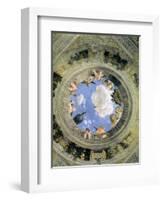 Trompe L'Oeil Oculus in the Centre of the Vaulted Ceiling of the Camera Picta or Camera Degli Sposi-Andrea Mantegna-Framed Giclee Print