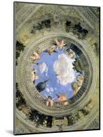 Trompe L'Oeil Oculus in the Centre of the Vaulted Ceiling of the Camera Picta or Camera Degli Sposi-Andrea Mantegna-Mounted Giclee Print