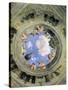 Trompe L'Oeil Oculus in the Centre of the Vaulted Ceiling of the Camera Picta or Camera Degli Sposi-Andrea Mantegna-Stretched Canvas