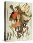 Trompe L`Oeil of Military Equipment (Oil)-Jacobus Biltius-Stretched Canvas
