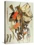 Trompe L`Oeil of Military Equipment (Oil)-Jacobus Biltius-Stretched Canvas