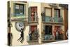 Trompe-L'Oeil on World Cinema Building, Cannes, Provence-Alpes-Cote D'Azur, France-null-Stretched Canvas