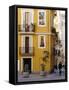 Trompe L'Oeil Paintings on Facades, St. Nicolas Square, Valencia, Spain, Europe-Thouvenin Guy-Framed Stretched Canvas