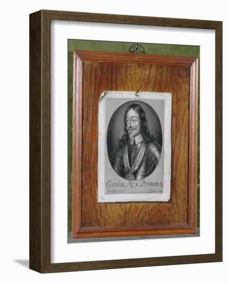 Trompe L'Oeil Still Life of a Print of Charles I-Evert Collier-Framed Giclee Print