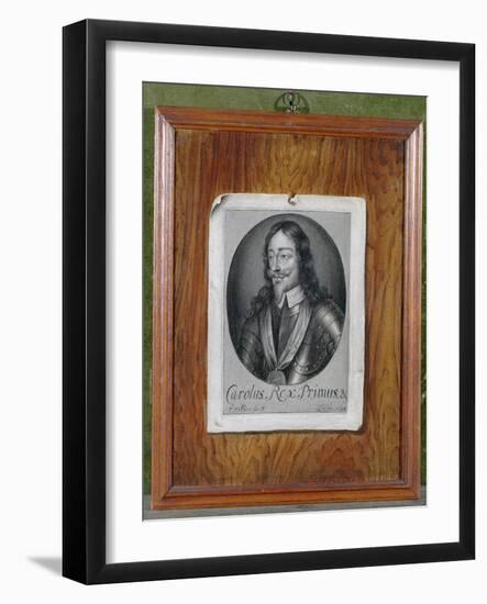 Trompe L'Oeil Still Life of a Print of Charles I-Evert Collier-Framed Giclee Print